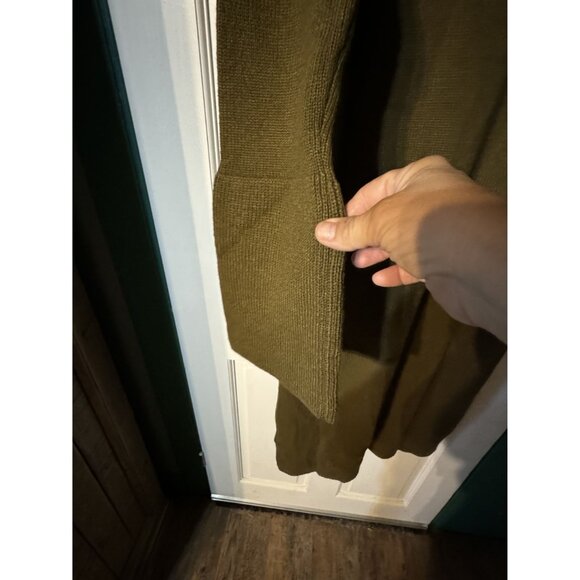 Area Stars Olive Green Turtleneck Sweater Dress Medium - Picture 2 of 6